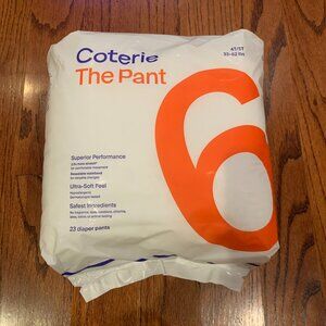 BNIB Sealed The Coterie 'The Pant' | Size 6 | 1 Pack (23 Diaper Pants)